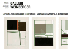 Tablet Screenshot of galleriweinberger.dk